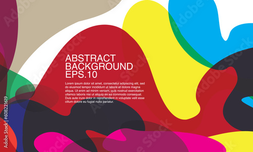 Vector colorful abstract fluid and geometric background. Vector eps 10