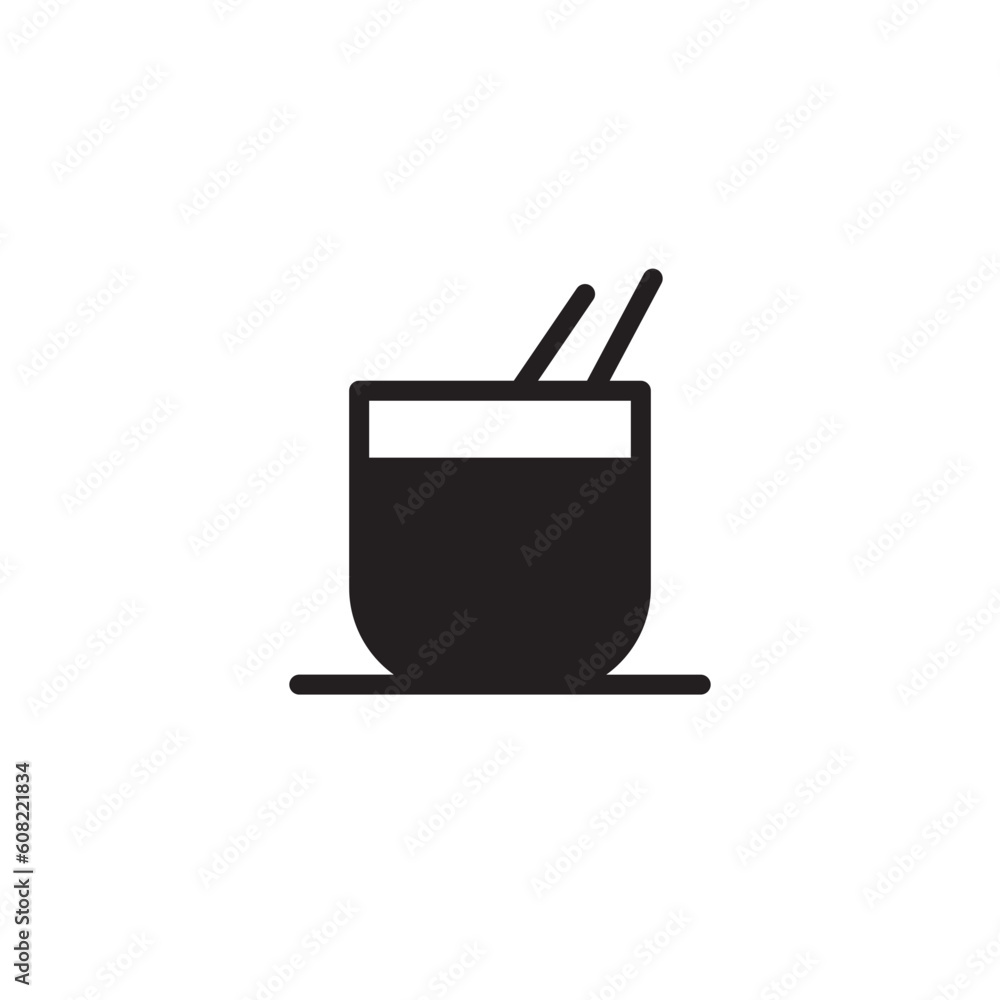 Soup Chinese Food Solid Icon Soup Chinese Food Solid Icon