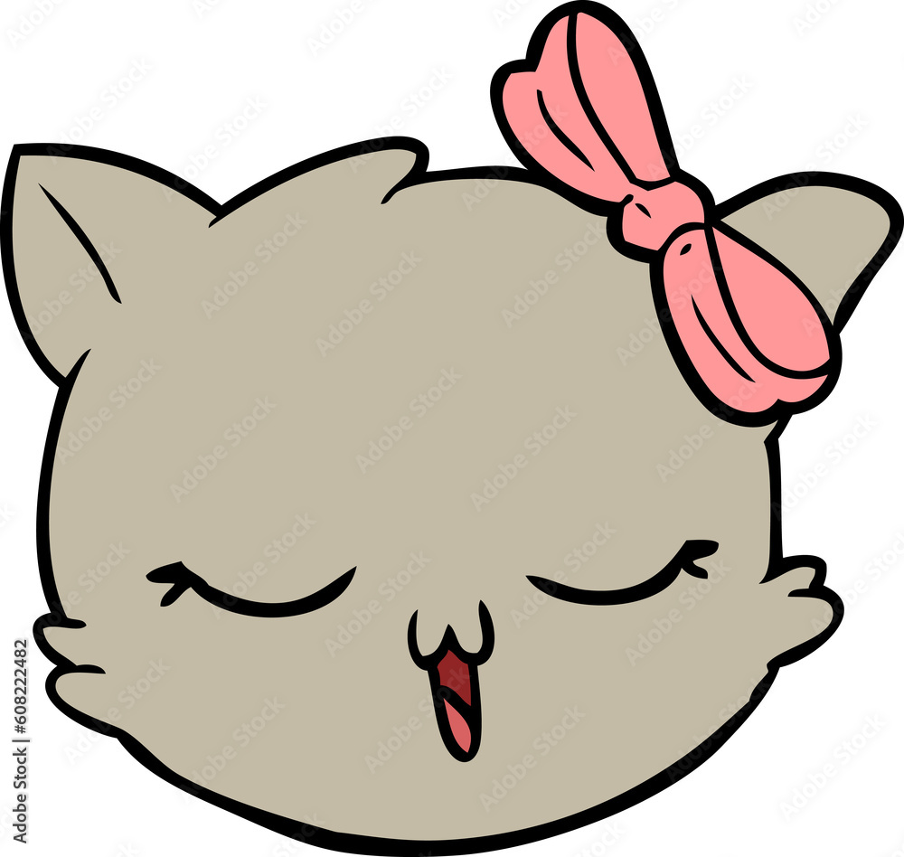 cartoon cat face cartoon cat face