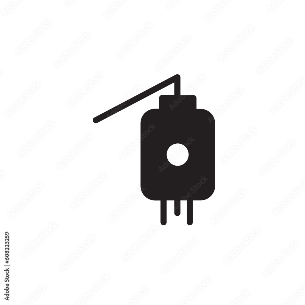 Fototapeta premium Lantern Chinese New Solid Icon