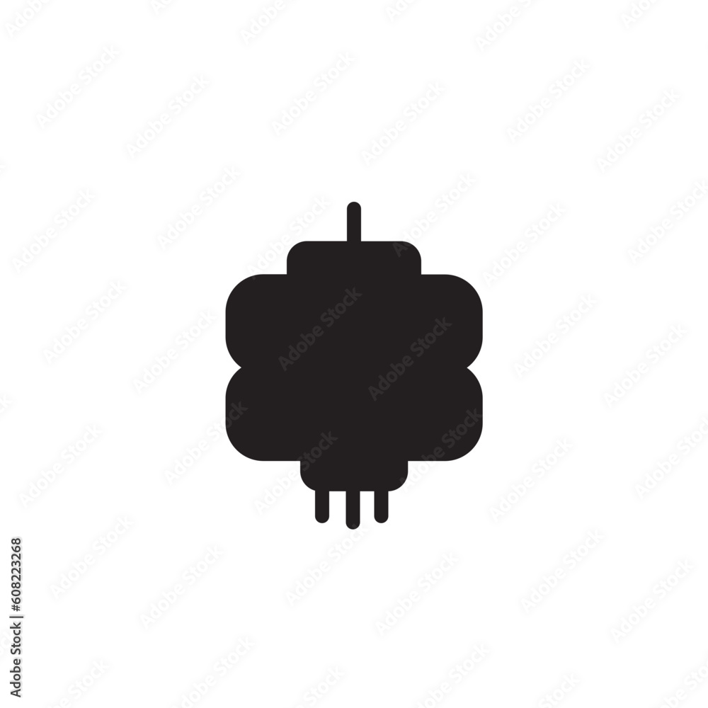 Obraz premium Lantern Chinese New Solid Icon