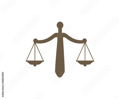 Scale law balance for lawyer logo design