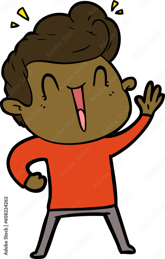 cartoon excited man cartoon excited man
