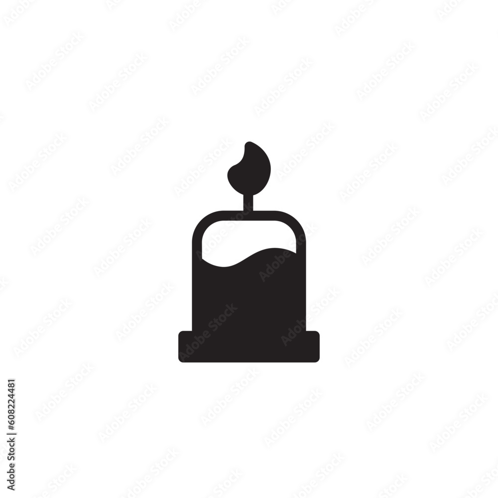 Obraz premium Aroma Candle Emotion Solid Icon