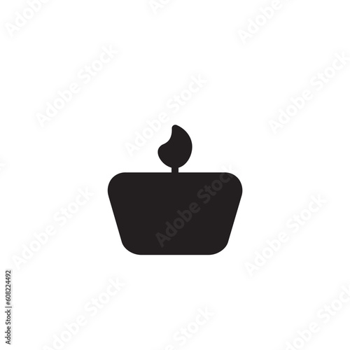 Aroma Candle Scent Solid Icon
