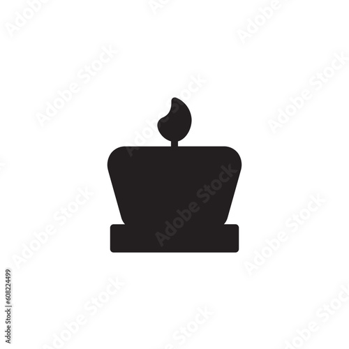 Aroma Candle Scent Solid Icon