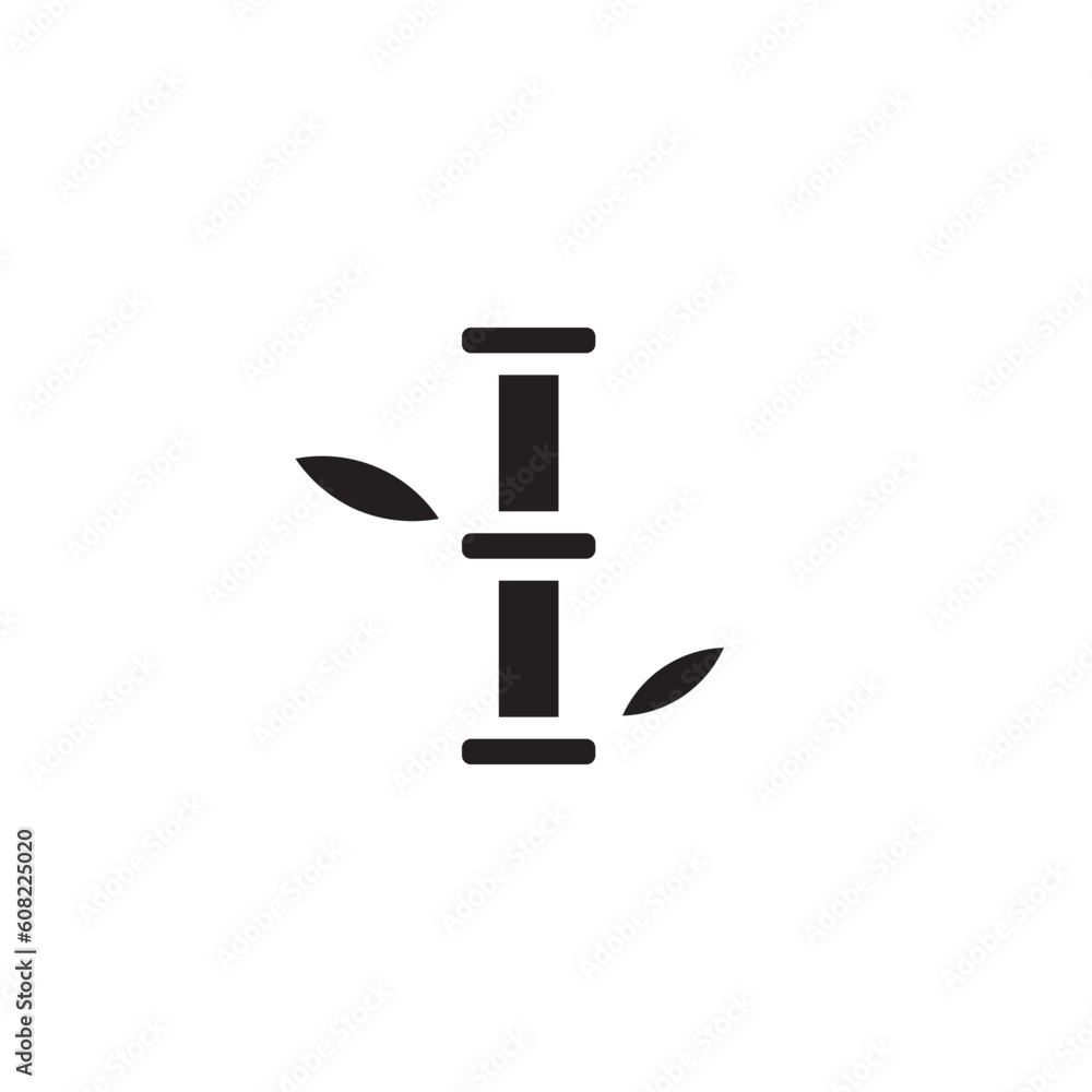 Asian Bamboo Border Solid Icon Asian Bamboo Border Solid Icon