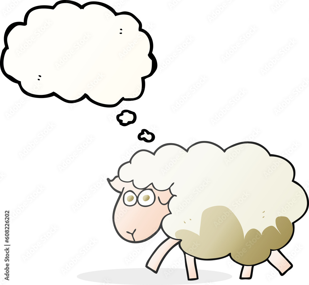 freehand drawn thought bubble cartoon muddy sheep freehand drawn thought bubble cartoon muddy sheep