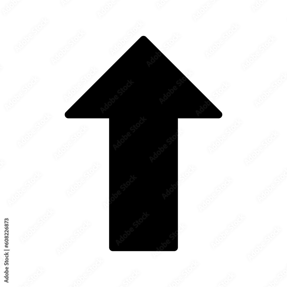 Arrow Icon in trendy flat style isolated color editable Arrow Icon in trendy flat style isolated color editable