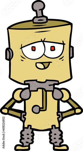 cartoon robot