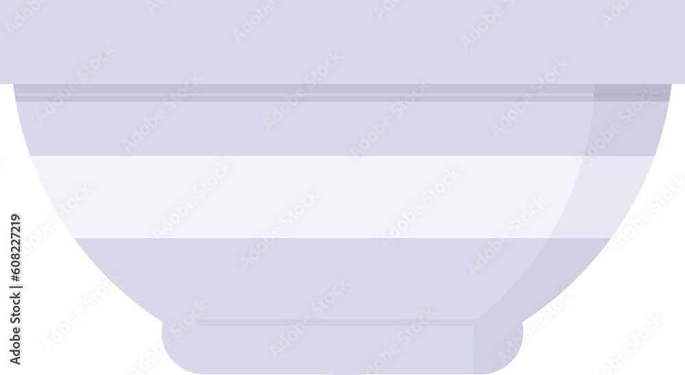Flat colour illustration of a bowl Flat colour illustration of a bowl