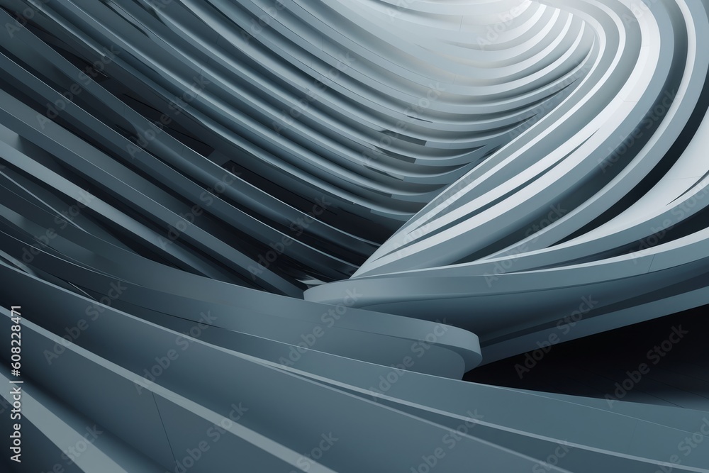 Fototapeta premium Abstract architectural background, Generative ai