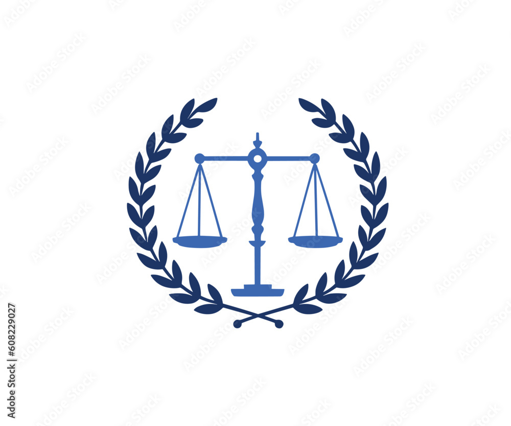 Creative Abstract Scales Justice Law Logo Design Vector Symbol Illustration Creative Abstract Scales Justice Law Logo Design Vector Symbol Illustration