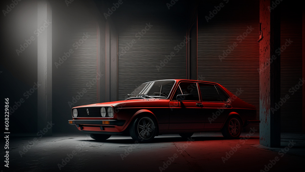 Obraz premium Auto rojo