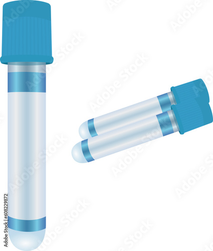 PT vacuum blood tube vector illustration vacuum  tube vector image