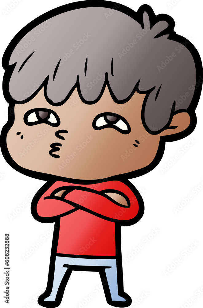 cartoon curious man cartoon curious man