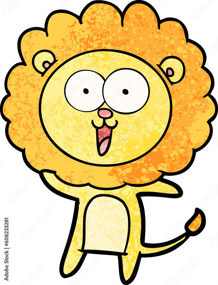 happy cartoon lion happy cartoon lion