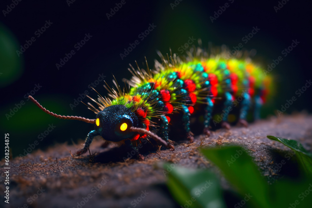 green butterfly caterpillar generative ai green butterfly caterpillar generative ai