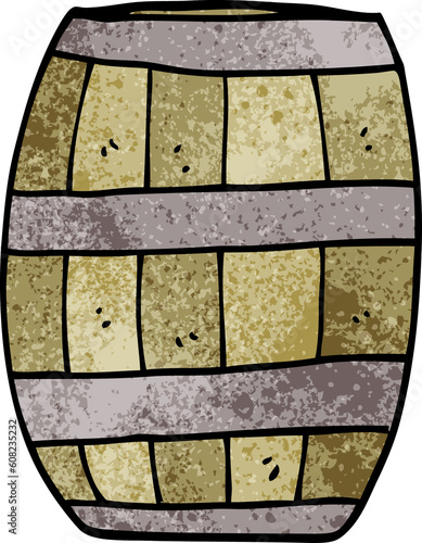 cartoon doodle beer barrel