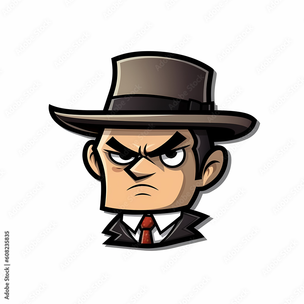 Mafia Face Cartoon