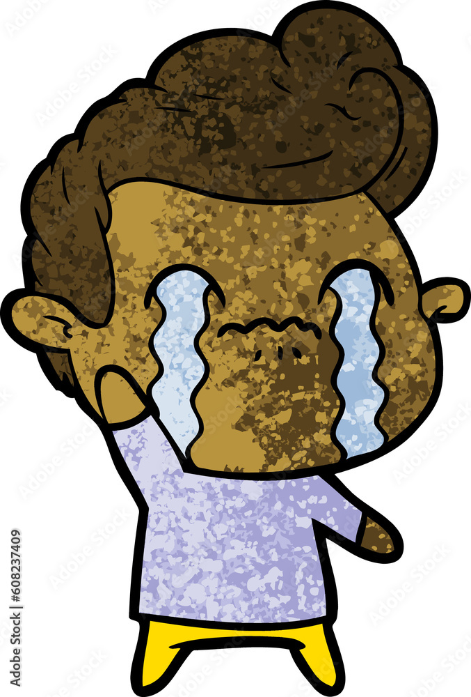 cartoon man crying cartoon man crying