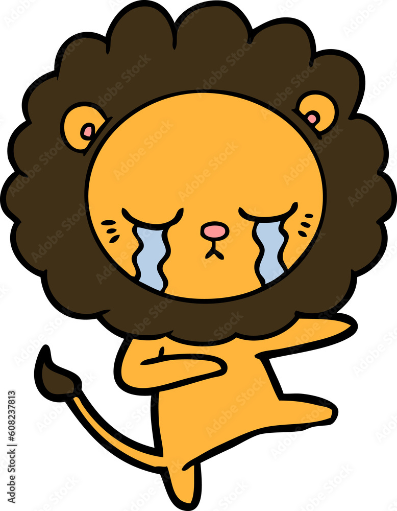 crying cartoon lion crying cartoon lion