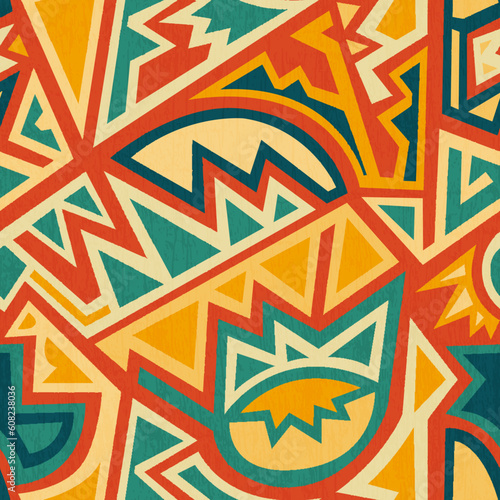 african geometric seamless pattern