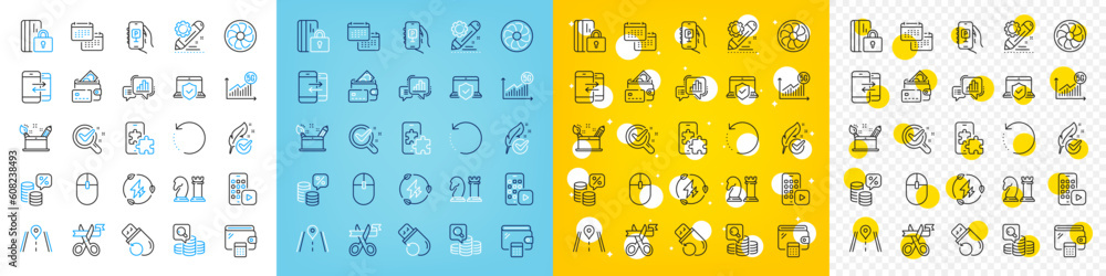 Vector icons set of 5g statistics, Chemistry lab and Computer mouse line icons pack for web with Fan engine, Money tax, Green electricity outline icon. Creativity concept, Chess. Vector Vector icons set of 5g statistics, Chemistry lab and Computer mouse line icons pack for web with Fan engine, Money tax, Green electricity outline icon. Creativity concept, Chess. Vector