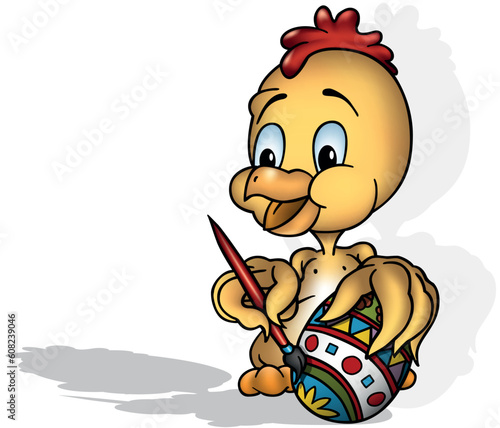 Yellow Chick Paints an East...