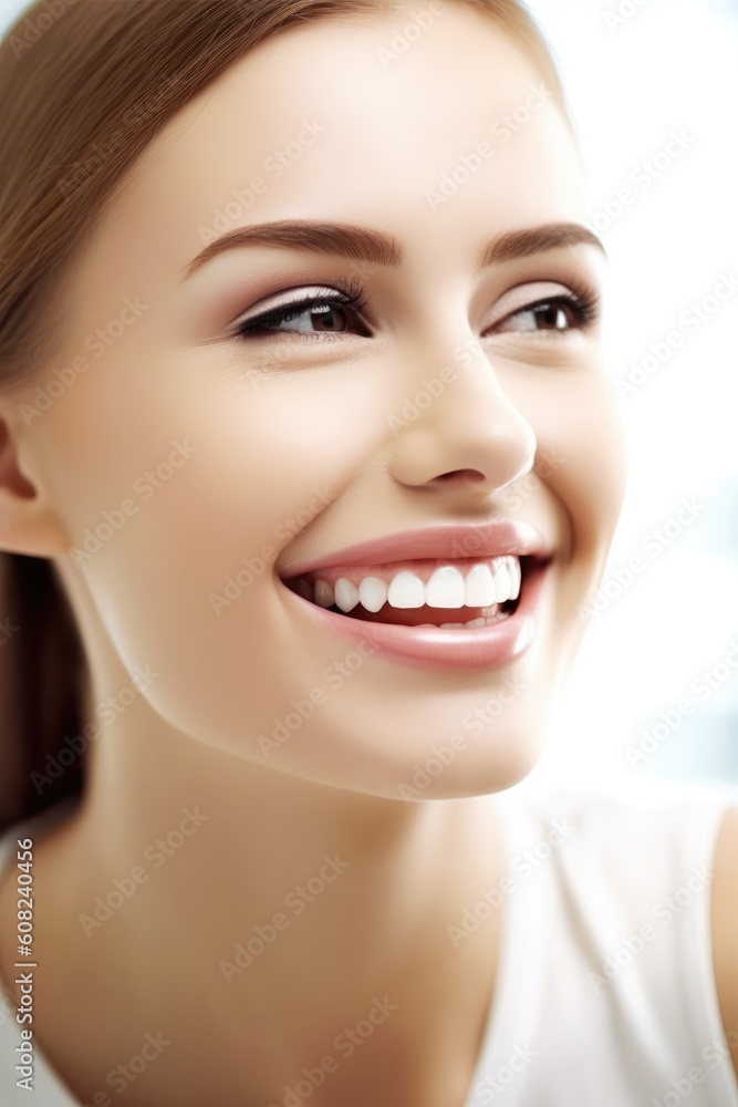 Skilled dentist examines a woman's teeth during a comprehensive mouth checkup. Generative AI Skilled dentist examines a woman's teeth during a comprehensive mouth checkup. Generative AI