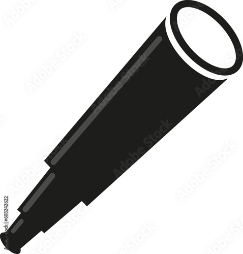 telescope vector illustration, telescope icon