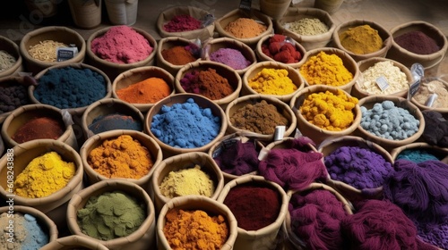 Exploring the uses of natural dyes and pigments allows for the creation of vibrant and sustainable colors in various artistic and textile applications. Generated by AI.