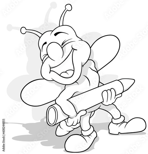 Drawing of a Laughing Beetl...