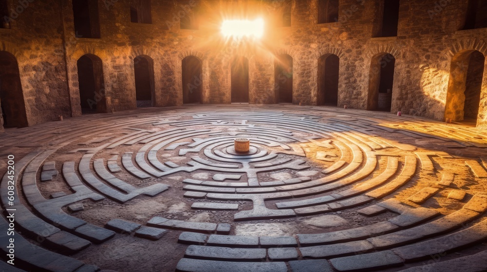 As you step into the sacred labyrinth, a winding path unfolds before you, beckoning you to embark on a journey of self-discovery and inner enlightenment. Generated by AI. As you step into the sacred labyrinth, a winding path unfolds before you, beckoning you to embark on a journey of self-discovery and inner enlightenment. Generated by AI.