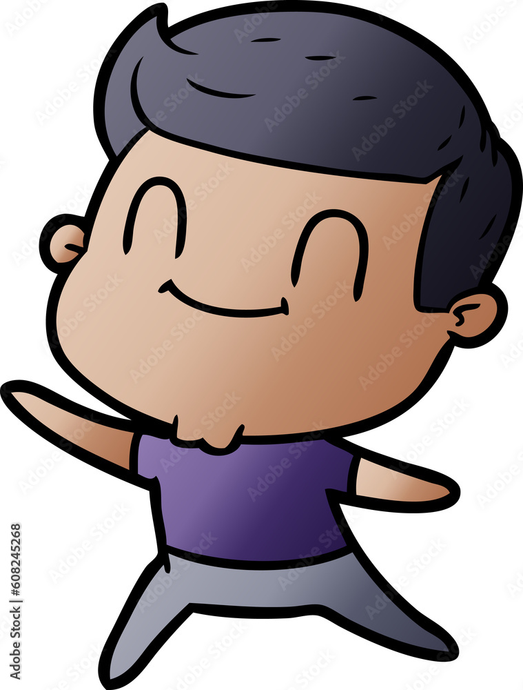 cartoon friendly man cartoon friendly man