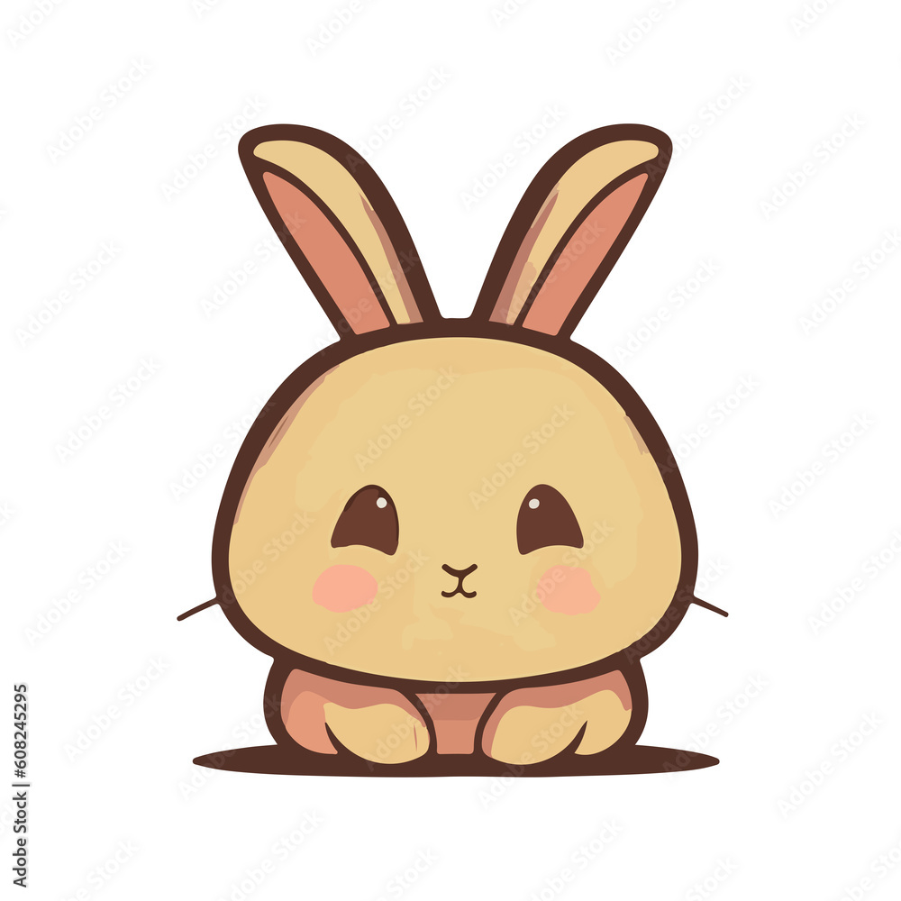Bunny Cute Face Illustration