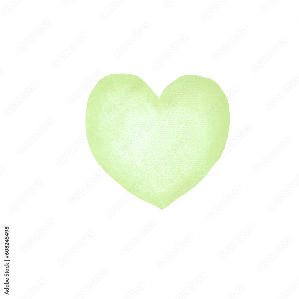 Fototapeta premium green heart shape