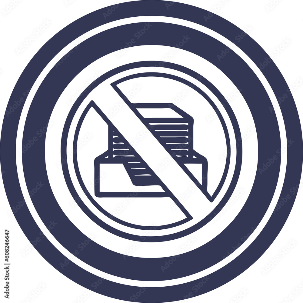 office paperless circular icon symbol office paperless circular icon symbol