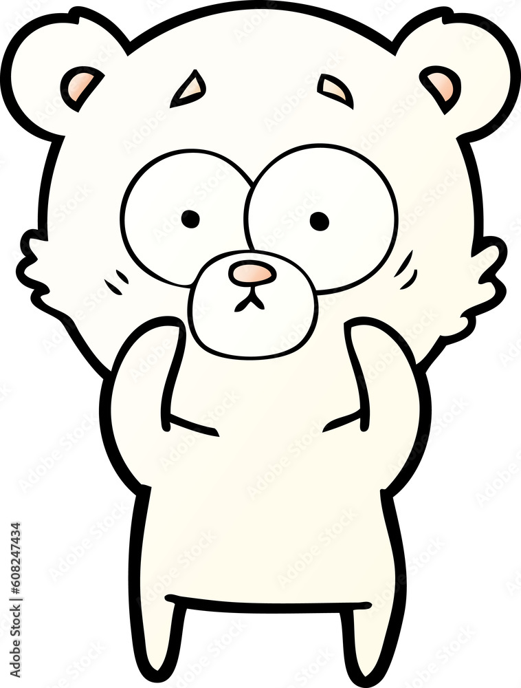 surprised polar bear cartoon surprised polar bear cartoon