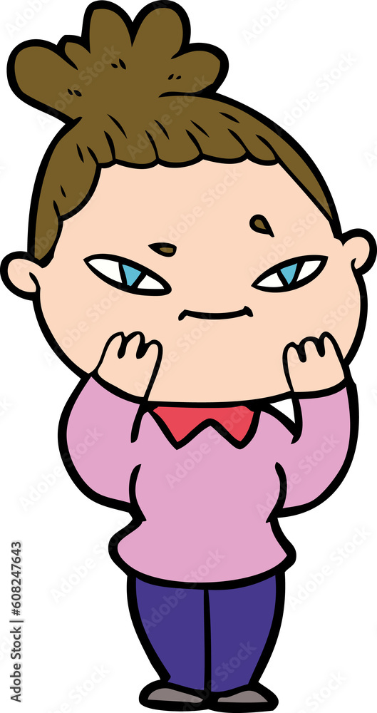 cartoon woman cartoon woman
