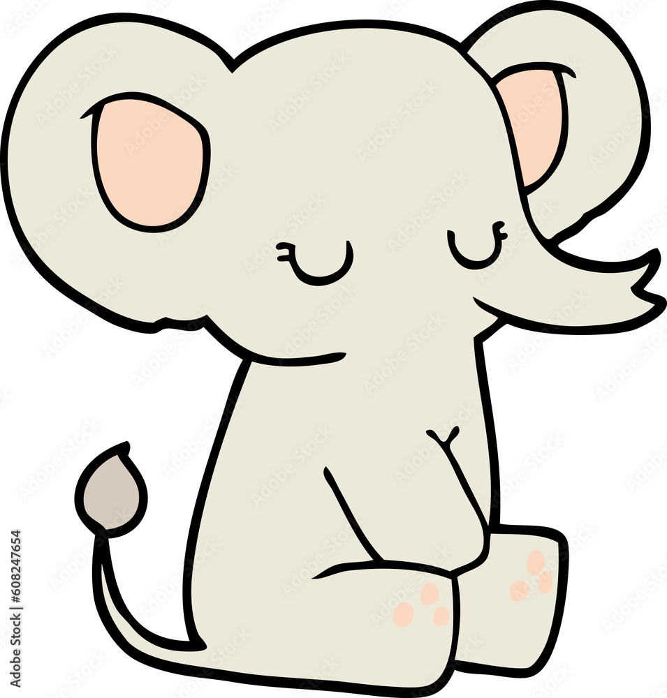 Obraz premium cartoon elephant