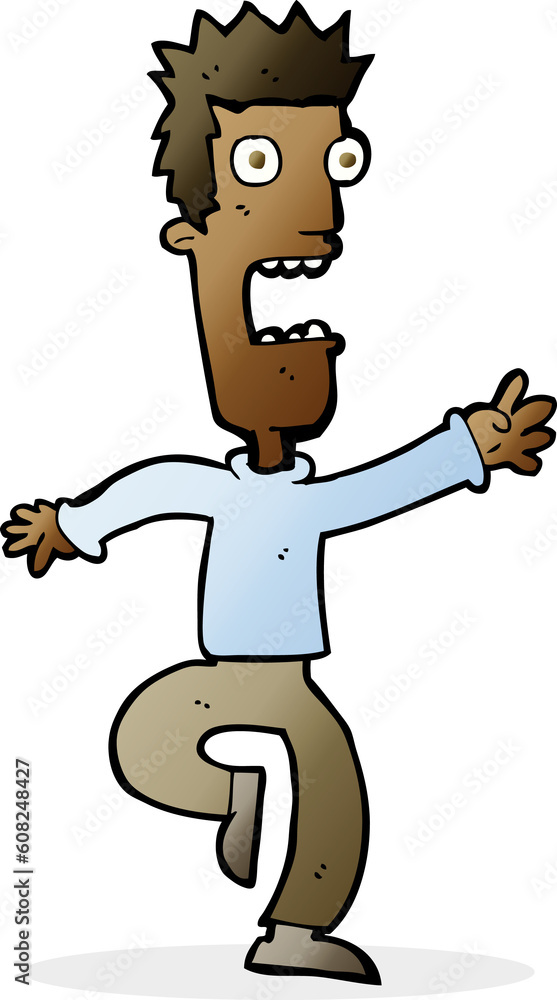 cartoon shrieking man cartoon shrieking man