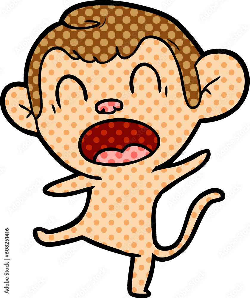 shouting cartoon monkey dancing shouting cartoon monkey dancing