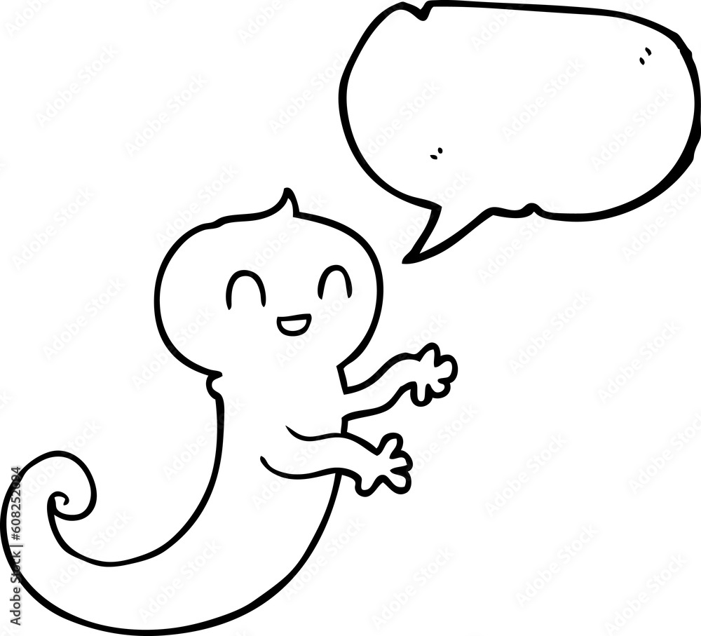 freehand drawn speech bubble cartoon ghost freehand drawn speech bubble cartoon ghost