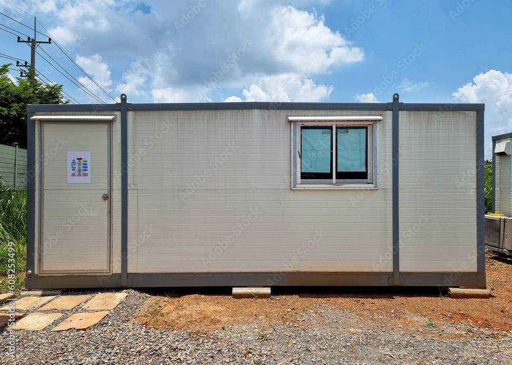 Mobile office buildings or container site office for construction site. Mobile office buildings or container site office for construction site.
