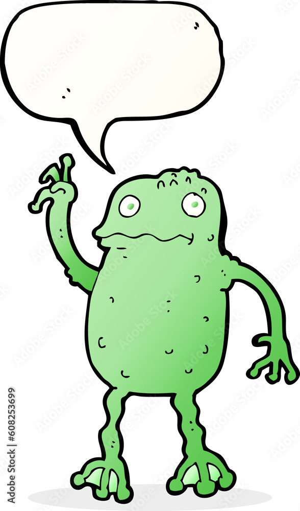 cartoon frog with speech bubble cartoon frog with speech bubble