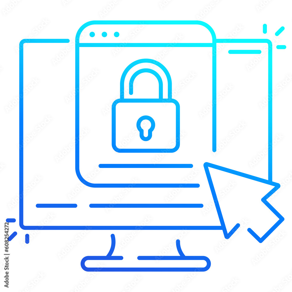 access to page line icon for web access to page line icon for web