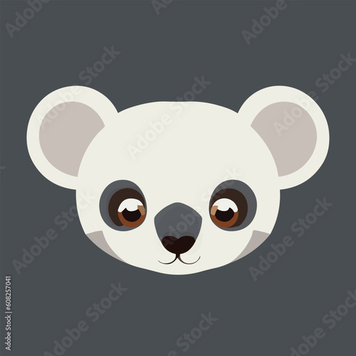 Cute vector koala illustration or icon