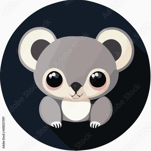 Cute vector koala illustration or icon