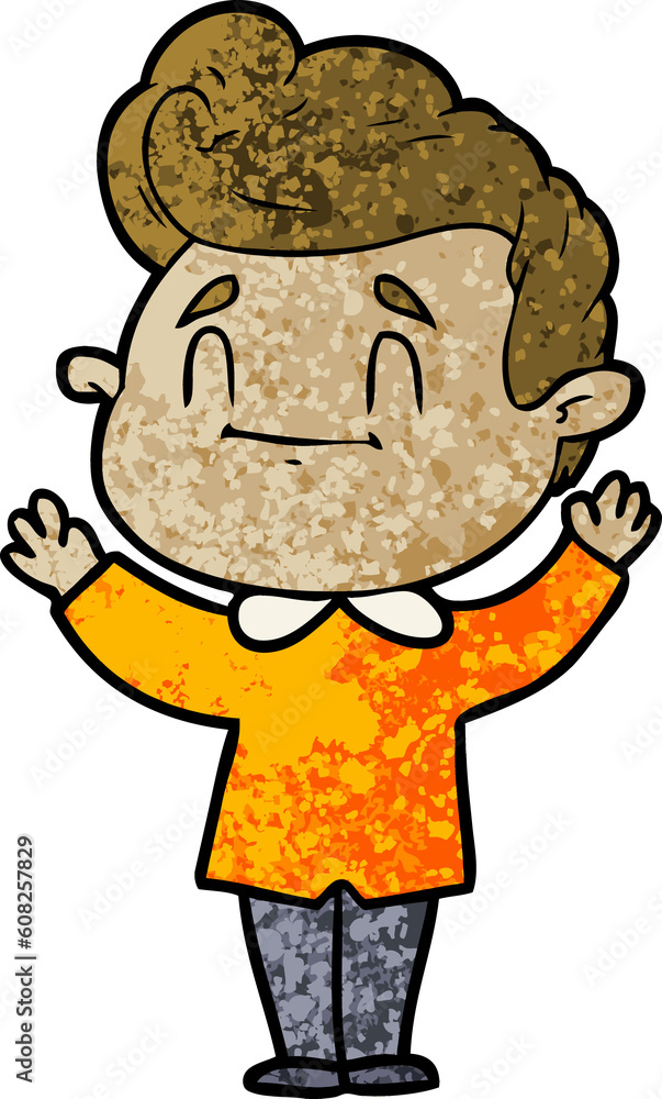 happy cartoon man happy cartoon man